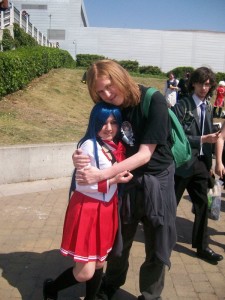 That cosplayer seriously looks 3 feet tall. That cosplayer seriously looks 3 feet tall.
