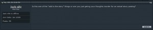 Jack nife asks the most important question of all.