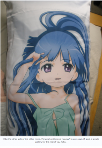 rei3 My personal preference is to not sleep on pillows that look like little girls